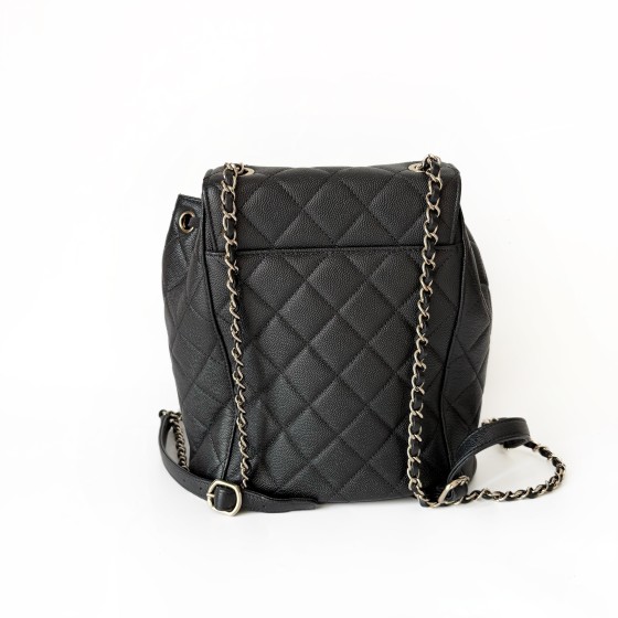 Chanel Classic Backpack in Quilted Caviar Leather
